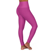 Load image into Gallery viewer, High-Waisted Pink Yoga Leggings — 400 Degrees Logo