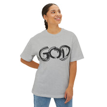 Load image into Gallery viewer, God Graphic Tee — "Within God All Things Are Possible" Oversized Boxy Shirt