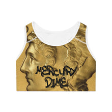 Load image into Gallery viewer, Mercury Dime Gold Sports Bra , Compression Fit