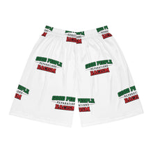 Load image into Gallery viewer, Basketball Shorts — "Good People thin Reparations between Racism" All-Over Print