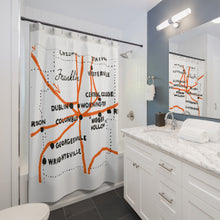 Load image into Gallery viewer, Shower Curtains - Ohio Underground Railroad Resilience Tribute