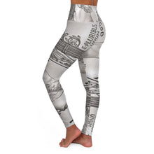 Load image into Gallery viewer, Yoga Leggings - Mercury Dime 400 Degrees Numismatic Athleisure Print