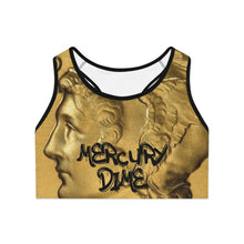 Load image into Gallery viewer, Mercury Dime Gold Sports Bra , Compression Fit