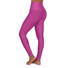 Load image into Gallery viewer, High-Waisted Pink Yoga Leggings — 400 Degrees Logo