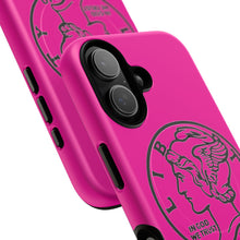 Load image into Gallery viewer, Magenta "400 Degrees" Tough Magnetic Phone Case — Retro Mercury Dime Design