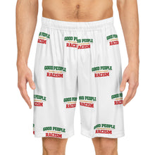 Load image into Gallery viewer, Basketball Shorts — "Good People, Racism" All-Over Print Athletic Shorts