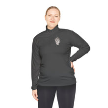 Load image into Gallery viewer, Quarter-Zip Pullover — 'One Dime' Vintage Coin Chest Logo