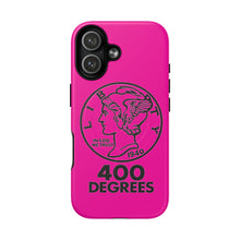Load image into Gallery viewer, Magenta "400 Degrees" Tough Magnetic Phone Case — Retro Mercury Dime Design