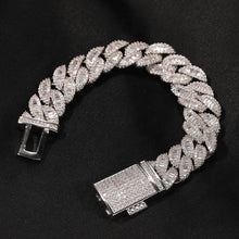 Load image into Gallery viewer, THE BLING KING Moon Square Buckle Zirconia Tennis Lovely Top Quality Hiphop Necklace Luxury Full Iced Out CZ Jewelry