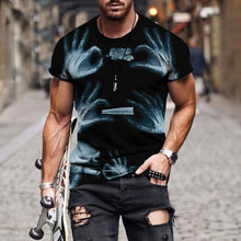 Load image into Gallery viewer, Hip Hop Black Soul Street Men's T-shirt Ghost Claw Harajuku Summer Short Sleeve 3D Printing Fashion Loose Top корейская одежда