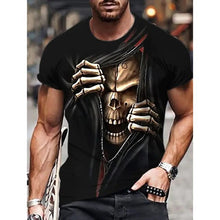 Load image into Gallery viewer, Hip Hop Black Soul Street Men's T-shirt Ghost Claw Harajuku Summer Short Sleeve 3D Printing Fashion Loose Top корейская одежда