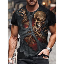 Load image into Gallery viewer, Hip Hop Black Soul Street Men's T-shirt Ghost Claw Harajuku Summer Short Sleeve 3D Printing Fashion Loose Top корейская одежда