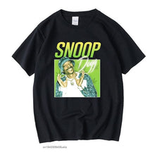 Load image into Gallery viewer, Snoop Dogg Hip Hop Manga Vintage Unisex Black Tshirt Men Tshirts Retro Graphic T Shirts Cotton T Shirt Man Woman Tees Tops