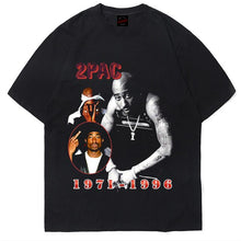 Load image into Gallery viewer, Tupac 2pac T Shirt Travis Scott Eminem LiL Peep Asap Rocky Jay-z Hip Hop T-shirt Streetwear Tee Shirt