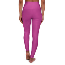 Load image into Gallery viewer, High-Waisted Pink Yoga Leggings — 400 Degrees Logo
