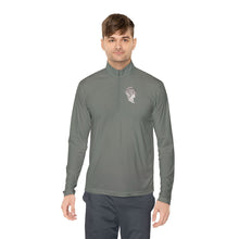 Load image into Gallery viewer, Quarter-Zip Pullover — 'One Dime' Vintage Coin Chest Logo
