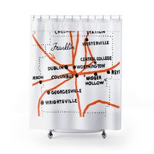 Load image into Gallery viewer, Shower Curtains - Ohio Underground Railroad Resilience Tribute
