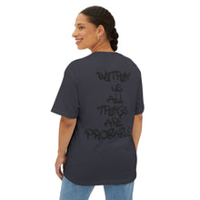 Load image into Gallery viewer, Oversized Boxy Tee — "Within Us All Things Are Probable" Graphic
