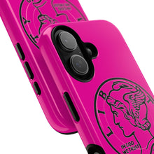 Load image into Gallery viewer, Magenta "400 Degrees" Tough Magnetic Phone Case — Retro Mercury Dime Design

