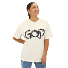 Load image into Gallery viewer, God Graphic Tee — "Within God All Things Are Possible" Oversized Boxy Shirt
