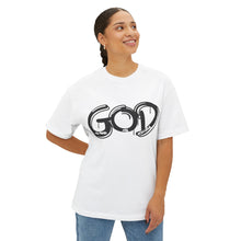 Load image into Gallery viewer, God Graphic Tee — "Within God All Things Are Possible" Oversized Boxy Shirt
