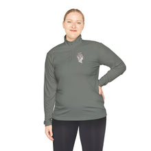 Load image into Gallery viewer, Quarter-Zip Pullover — 'One Dime' Vintage Coin Chest Logo

