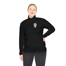Load image into Gallery viewer, Quarter-Zip Pullover — 'One Dime' Vintage Coin Chest Logo
