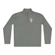 Load image into Gallery viewer, Quarter-Zip Pullover — 'One Dime' Vintage Coin Chest Logo
