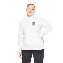 Load image into Gallery viewer, Quarter-Zip Pullover — 'One Dime' Vintage Coin Chest Logo
