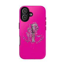 Load image into Gallery viewer, Tough Magnetic Case — Pink 'One Dime' Crystal Gun Design
