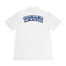 Load image into Gallery viewer, Men's Polo — "Started Before the Shot on the Block" Streetwear Polo
