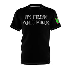 Load image into Gallery viewer, Columbus Poetry Tee — “I’m from Columbus” Cut &amp; Sew T‑Shirt
