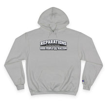 Load image into Gallery viewer, Hoodie — "Reparations Solidarity: Healing the Divide Between Good People &amp; Racism" Champion-Style Pullover
