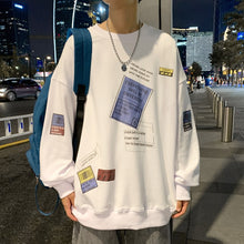 Load image into Gallery viewer, Autumn Spring 2022 Hoodies Sweatshirt Men's White Loose Hip Hop Punk Pullover Streetwear Casual Fashion Clothes OVERSize 5XL
