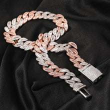 Load image into Gallery viewer, THE BLING KING Moon Square Buckle Zirconia Tennis Lovely Top Quality Hiphop Necklace Luxury Full Iced Out CZ Jewelry
