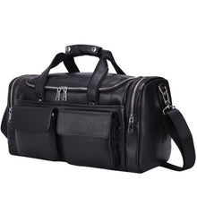 Load image into Gallery viewer, Men's Crazy Horse Leather Travel Bag Cow Leather Big Travel Duffel Durable Cowhide Weekend Bag Man Genuine Leather Luggage Bag
