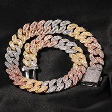 Load image into Gallery viewer, THE BLING KING Moon Square Buckle Zirconia Tennis Lovely Top Quality Hiphop Necklace Luxury Full Iced Out CZ Jewelry
