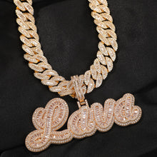 Load image into Gallery viewer, THE BLING KING Moon Square Buckle Zirconia Tennis Lovely Top Quality Hiphop Necklace Luxury Full Iced Out CZ Jewelry
