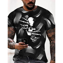 Load image into Gallery viewer, Hip Hop Black Soul Street Men's T-shirt Ghost Claw Harajuku Summer Short Sleeve 3D Printing Fashion Loose Top корейская одежда
