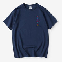 Load image into Gallery viewer, Rapper Travis Scott Cactus Jack Rainbow Alphabet Print T-Shirt Hip Hop Quality Cotton Short Sleeves Men Wome Oversized Tops
