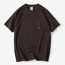 Load image into Gallery viewer, Rapper Travis Scott Cactus Jack Rainbow Alphabet Print T-Shirt Hip Hop Quality Cotton Short Sleeves Men Wome Oversized Tops
