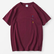 Load image into Gallery viewer, Rapper Travis Scott Cactus Jack Rainbow Alphabet Print T-Shirt Hip Hop Quality Cotton Short Sleeves Men Wome Oversized Tops
