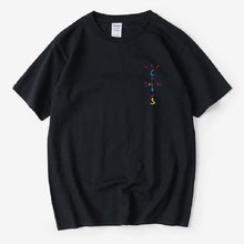 Load image into Gallery viewer, Rapper Travis Scott Cactus Jack Rainbow Alphabet Print T-Shirt Hip Hop Quality Cotton Short Sleeves Men Wome Oversized Tops
