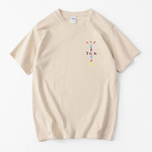 Load image into Gallery viewer, Rapper Travis Scott Cactus Jack Rainbow Alphabet Print T-Shirt Hip Hop Quality Cotton Short Sleeves Men Wome Oversized Tops
