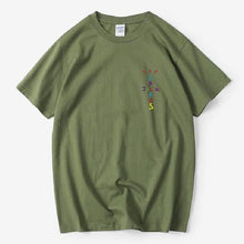 Load image into Gallery viewer, Rapper Travis Scott Cactus Jack Rainbow Alphabet Print T-Shirt Hip Hop Quality Cotton Short Sleeves Men Wome Oversized Tops
