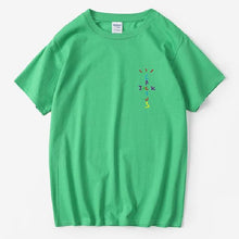 Load image into Gallery viewer, Rapper Travis Scott Cactus Jack Rainbow Alphabet Print T-Shirt Hip Hop Quality Cotton Short Sleeves Men Wome Oversized Tops
