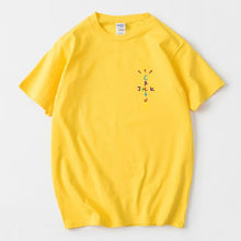 Load image into Gallery viewer, Rapper Travis Scott Cactus Jack Rainbow Alphabet Print T-Shirt Hip Hop Quality Cotton Short Sleeves Men Wome Oversized Tops
